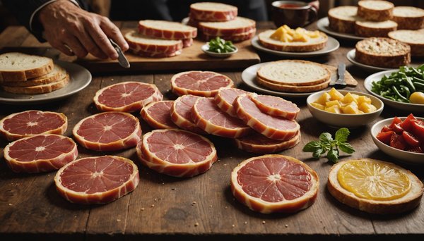 Tranches de jambon de bayonne igp : finesse et tradition